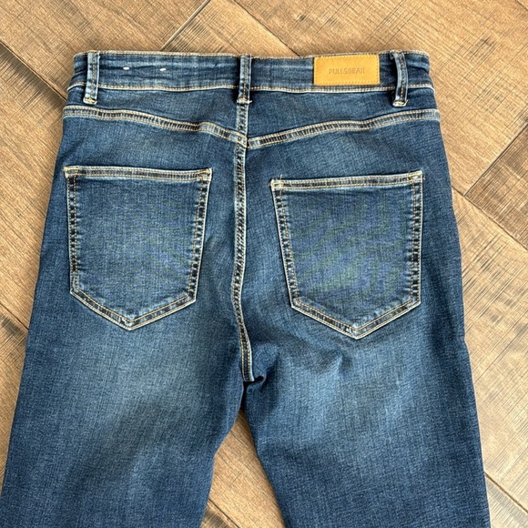 AS NEW PULL & BEAR SKINNY HIGH RISE JEANS SIZE 8 - Picture 14 of 15